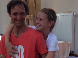 Alberto met dochter Chiara